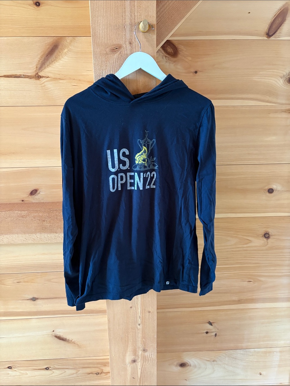 U.S. Open '22 Navy Hooded Long Sleeve Tee